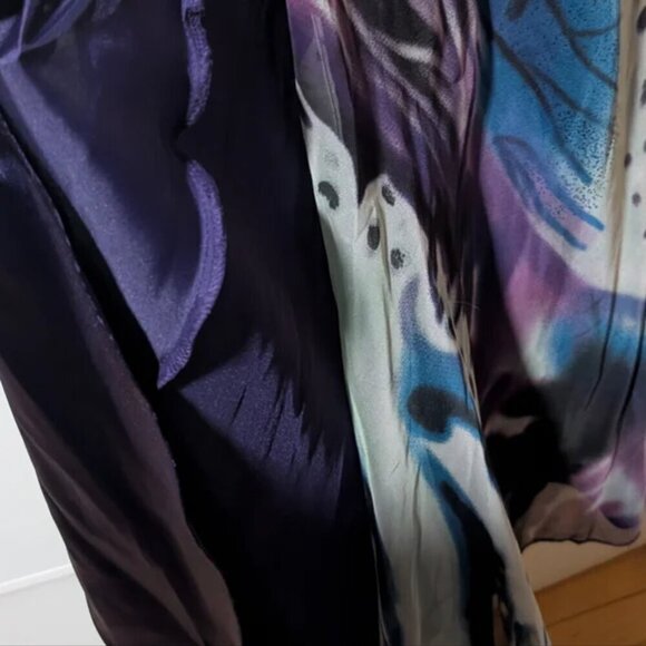 La Femme | One-Shoulder Butterfly Print Occasion Dress - Picture 11 of 16